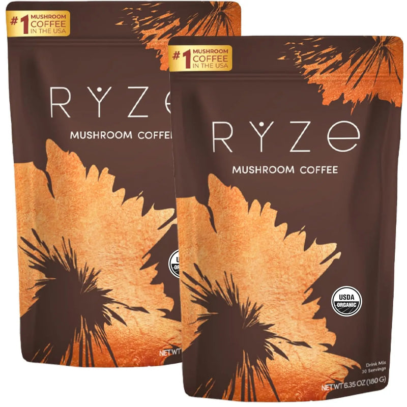 RYZE Organic Mushroom Coffee – Energy & Focus Adaptogenic Blend