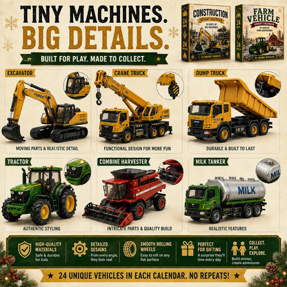 🎄 24-Day Vehicle Advent Calendar