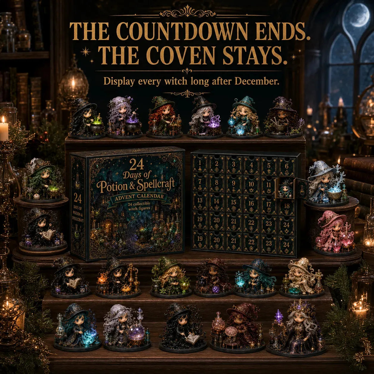 🎈Witchy Advent Calendar 2026 – 24 Days of Magical Collectible Figures | 49% OFF