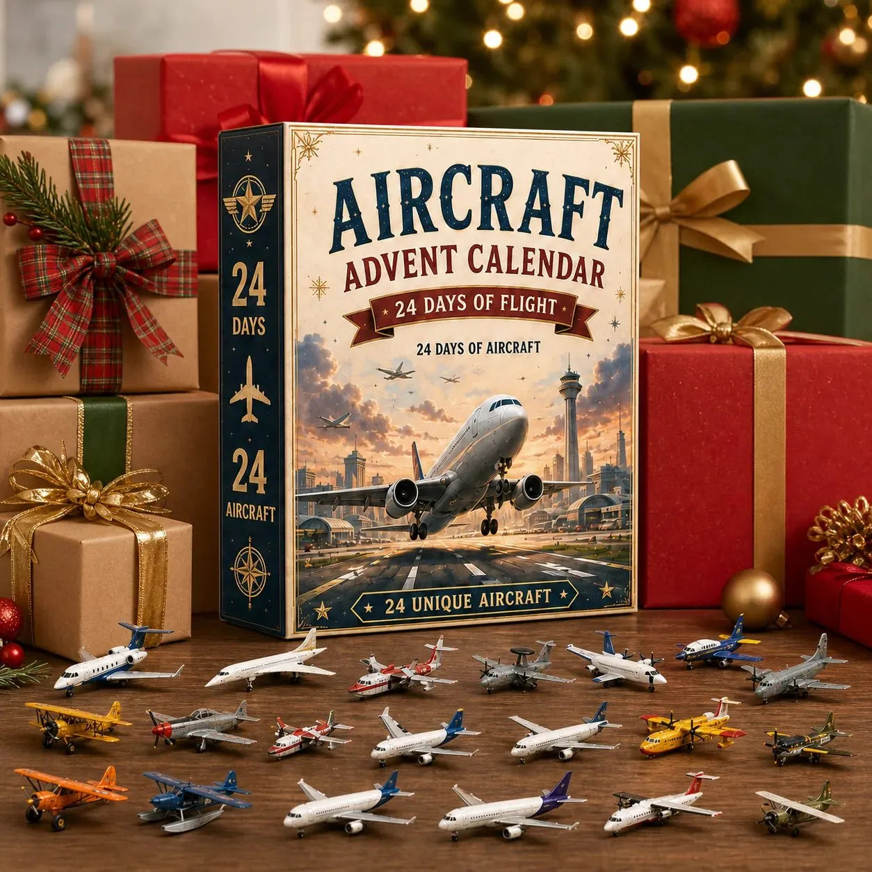 🎄Last Day 49% OFF – ✈️ Aircraft Advent Calendar 2026 | 24 Days of Flight with 24 Unique Miniature Airplanes, Jets & Aviation Collectibles 🎄🎁