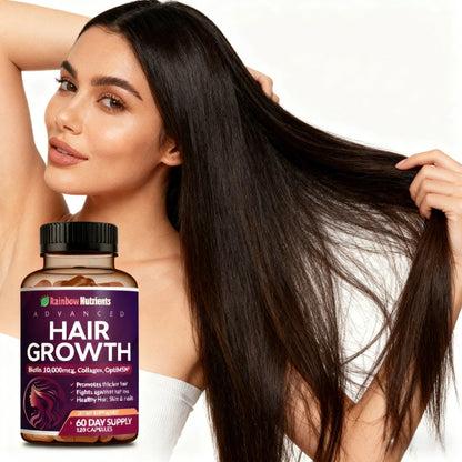 Hair Growth Vitamins for Women | Biotin 10,000Mcg, Collagen, Patented Optimsm®.