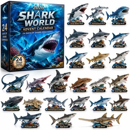 🔥50% Off Today Only-🦈 2026 Shark World Advent Calendar