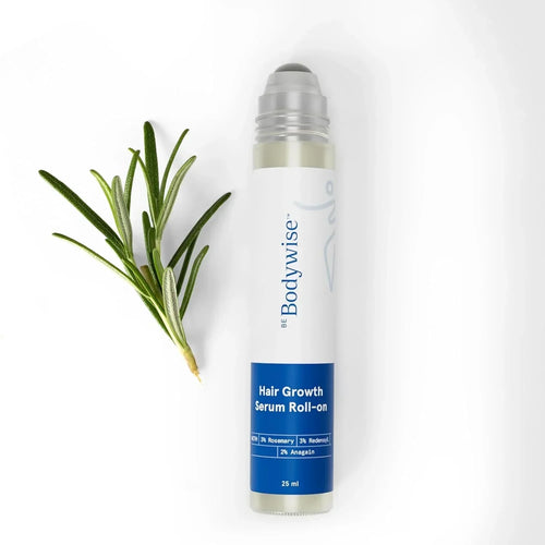 Bodywise Advanced Hair Growth Serum Roll On- For Hair Thinning, Herbal- (25ml)