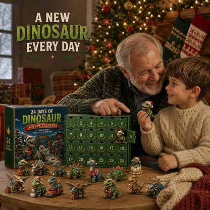 24 Days of Dinosaur Christmas Advent Calendar – 24 Collectible Dino Figurines & Holiday Surprises