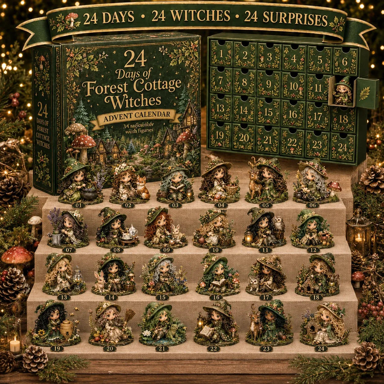 🎈Witchy Advent Calendar 2026 – 24 Days of Magical Collectible Figures | 49% OFF