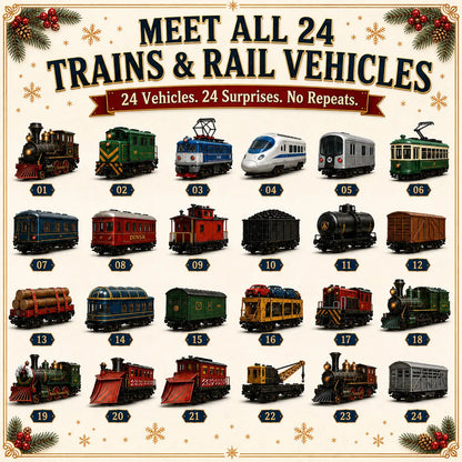 🚂 Trains & Rail Vehicles Advent Calendar 2026 – 24 Days of Railway Surprises
