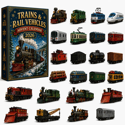 🚩 Trains & Rail Vehicles Advent Calendar 2026 – 24 Days of Railway Surprises