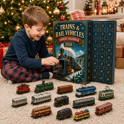 🚩 Trains & Rail Vehicles Advent Calendar 2026 – 24 Days of Railway Surprises